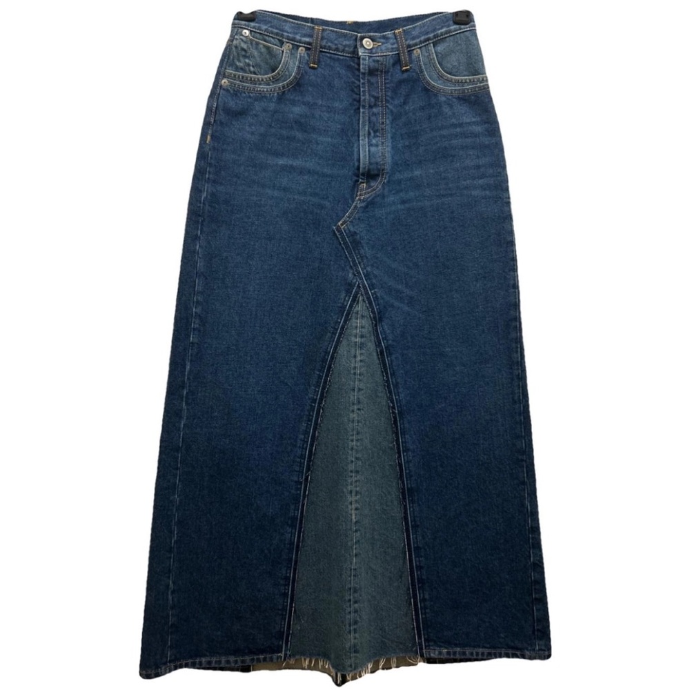 Denim maxi skirt by Maison Margiela